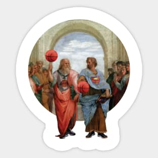 Basketball - Platon and Aristoteles Sticker